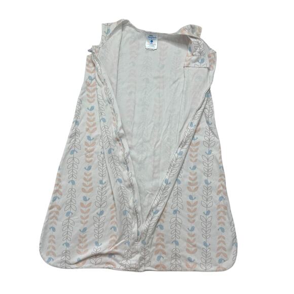 HALO Sleep Sack Cotton Wearable Blanket Size Large 12-18 months Pink Leaf Bird - Picture 2 of 7